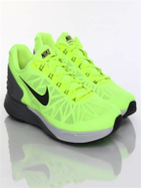 buy nike men fluorescent green lunarglide  running shoes sports shoes  men  myntra