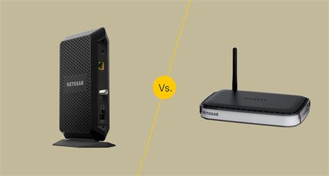 modem  router    differ