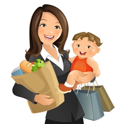 Busy Mom Stock Vector Illustration Of People Laughing