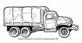 Truck Army Coloring sketch template