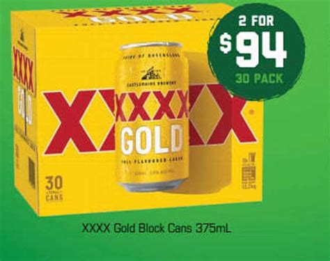 Xxxx Gold 30 Pack X 375 Ml Offer At Foodworks