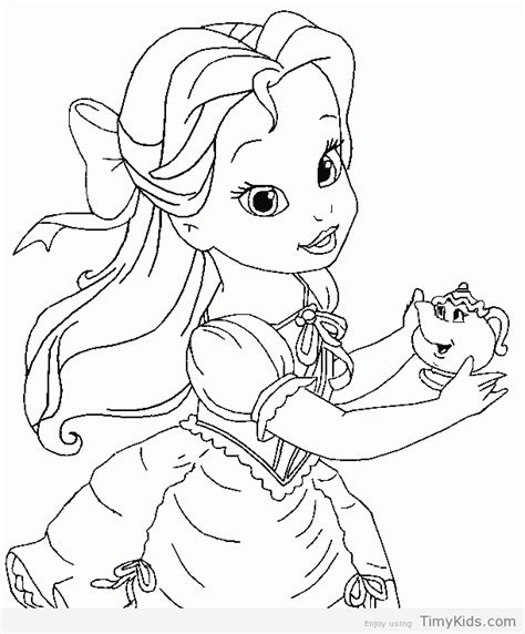 baby disney princess characters coloring pages disney princess