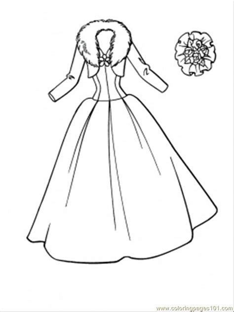 coloring pages wedding dress entertainment clothing