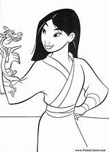 Mulan Desenho sketch template