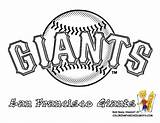 Coloring Giants Baseball Pages Mlb Logo San Francisco Logos Printable League Sf Major Clipart Teams Sports Team Sheet Colouring Clip sketch template