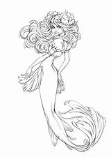Mermaid Coloring Sirens Sea Choose Board sketch template