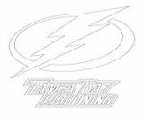 Coloring Tampa Bay Lightning Logo Pages Hockey Nhl Sport Choose Board sketch template