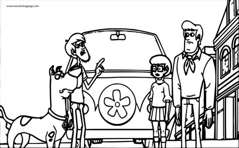 scooby doo  character face coloring page wecoloringpagecom