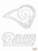 Rams Coloring Logo Louis St Pages Printable Drawing sketch template