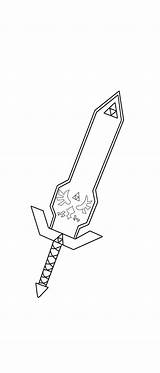 Espada Zelda Minecraft Lineart Maestra Schwerter доску выбрать Kirby раскраски sketch template
