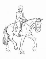 Dressage Coloring Pages Horse Getcolorings Book sketch template