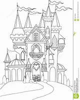 Castle Coloring Fairy Pages Tale Palace Disney Color Fairytale Drawing Book Princess Google Colouring Castles Eclipse Mitsubishi Stock Painting Sheets sketch template
