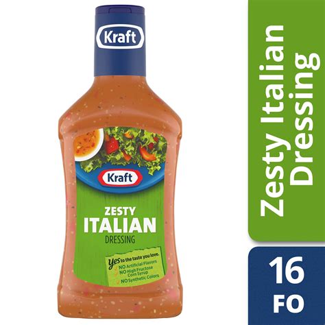 kraft zesty italian dressing  fl oz bottle walmartcom