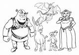 Shrek Coloring Pages Printable Wonder sketch template