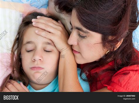 Latin Mother Checking Image And Photo Free Trial Bigstock
