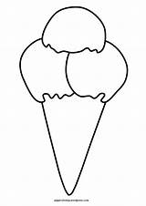 Ice Cream Cone Coloring Pages Cones Snow Colouring Printable Sundae Color Kids Clipart Print Wordpress Sheets Tessellations Colo Getcolorings Truck sketch template