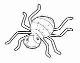 Spider Coloring Childish Coloringcrew sketch template