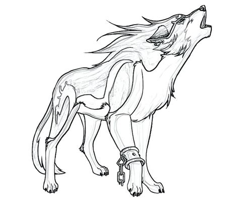 anime wolf drawing  getdrawings
