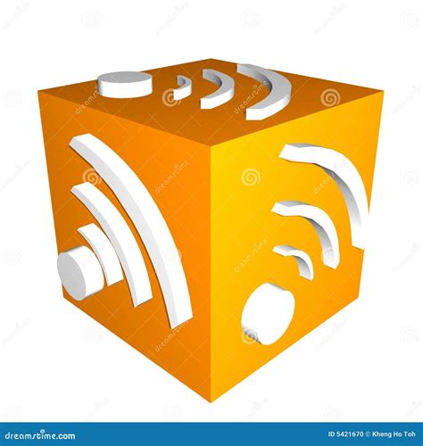 rss feed icon editorial image illustration  isolated
