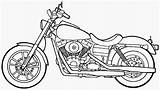 Motorcycles Dyna Glide sketch template