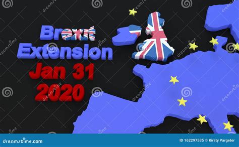 brexit graphic stock image image  render trade profit