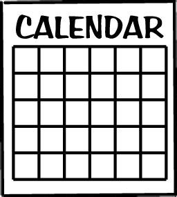 calendar clipart black  white   calendar clipart