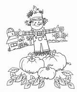 Coloring Pages Fall Scarecrow Print Allkidsnetwork Color Search Stuff Other sketch template