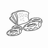 Bread Coloring Pages Loaves Yummy Little Fish sketch template