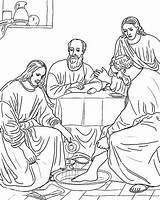 Disciples Supper Coloringsun sketch template