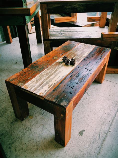 interiors  reclaimed rustic coffee tables