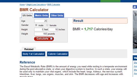 Calculate How Many Calories You Burn Every Day Without Exercise With