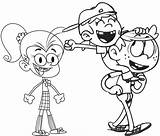 Loud House Coloring Luan Lana Pages Lincoln Coloringpagesfortoddlers Nickelodeon Colouring Ages Fun Cute sketch template