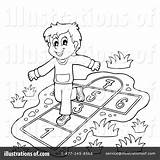 Hopscotch Clipart Illustration Visekart Royalty Rf Coloring Pages Template sketch template