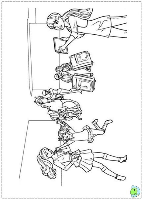barbie   sisters coloring pages