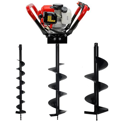 xtremepowerus  stroke gas powered  type cc post hole digger auger machine
