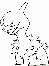 Deino Coloringpages101 Pokémon sketch template