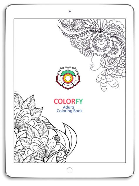colorfy app coloring  adults coloring pages