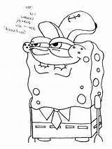 Spongebob Coloring Pages Easy Drawing Gangsta Memes Gangster Color Ghetto Draw Sketch Spongbob Step Squarepants Characters Sponge Getdrawings Bob Depression sketch template