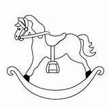 Rocking Horse Outline Drawing Coloring Baby Pages Template Clip Color Colouring Drawings Sketch Horses Print Gif Coloringpages Choose Board sketch template