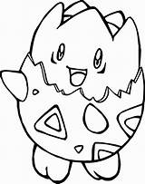 Togepi Coloring Pages Pokemon Color Getcolorings Printable Getdrawings sketch template