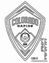 Coloring Soccer Pages Rapids Colorado Logos Sheets Mls Kids Boys Sheet Player Print Tags Fc Book Dallas sketch template