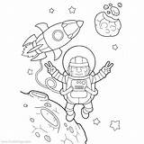 Astronaut Xcolorings Landed sketch template