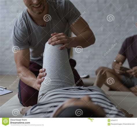 Health Wellness Massage Training Concept Stock Image