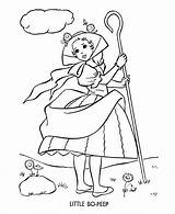 Bo Peep Coloring Pages Little Story Nursery Colouring Rhymes Kids Characters Printable Bluebonkers Character Sheets Popular Pdf Visit Coloringhome sketch template