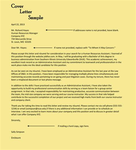 administrative assistant cover letter examples 10 formats