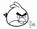 Angry Red Coloring Birds Bird Pages Colouring Printable Terence Popular Library Clipart Getcolorings Coloringhome sketch template