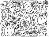 Coloring Fall Pages Autumn Printable Collage Sheets Color Adults Themed Disney College Kids Flowers Sheet Students Basketball Pumpkin Clipart Colouring sketch template