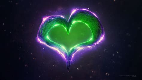 green purple love heart wallpapers hd wallpapers id