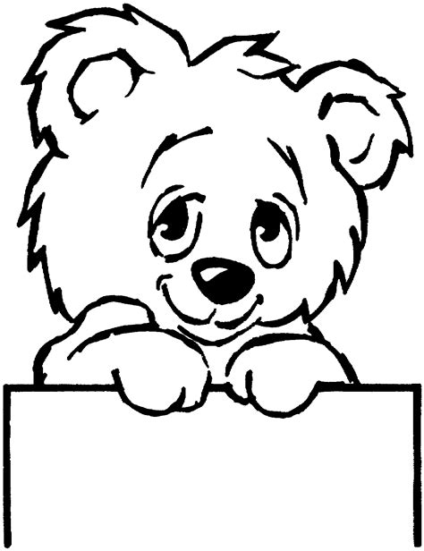 simple teddy bear drawing clipart