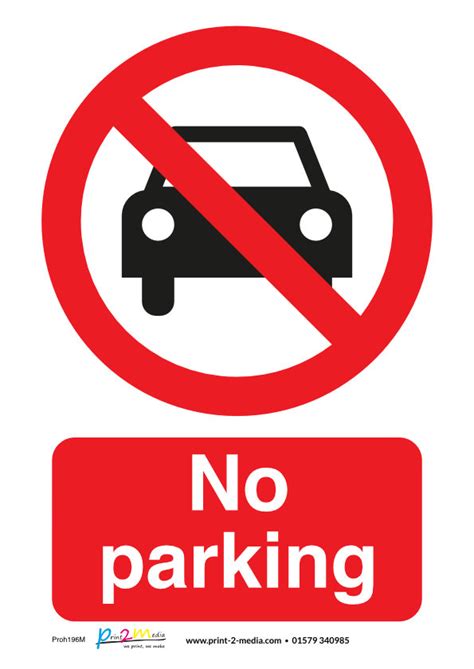 parking printable sign